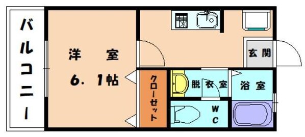 雁ノ巣駅 徒歩4分 1階の物件間取画像